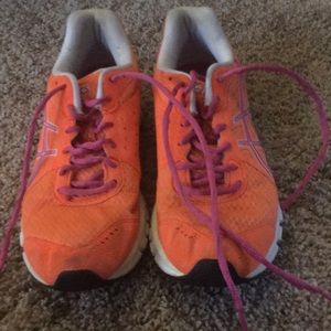 Asics Orange Tennis Shoes